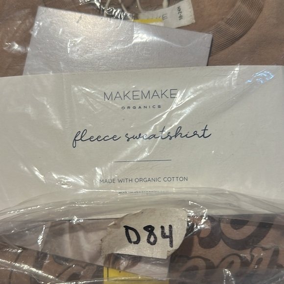 NWT, MakeMake Organics Organic Fleece Sweatshirt - Happy Camper, 18-24 M - Picture 4 of 4